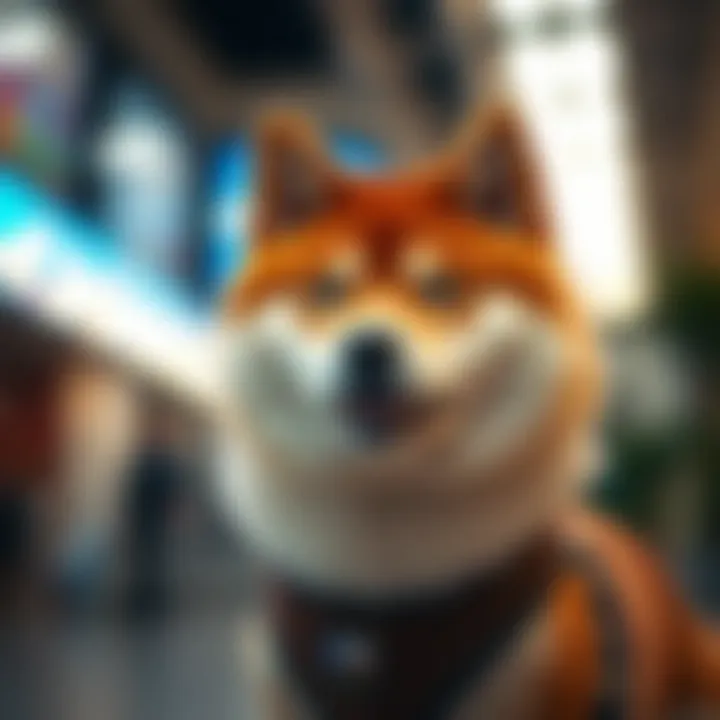 Illustration showing key factors impacting Shiba Inu price including market trends and technical indicators